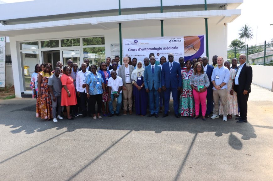Côte d’Ivoire : un cours international d’entomologie médicale réunit six pays à l’Institut Pasteur à Abidjan