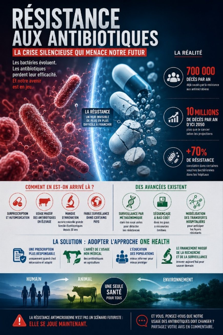 Résistance aux antimicrobiens : la crise silencieuse qui menace notre futur