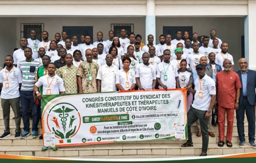 Côte d’Ivoire : Soualio Diabagaté élu à la tête du premier Syndicat libre des kinésithérapeutes ivoiriens